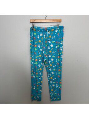 LITTLE BUM BUMS womens bamboo lounge pants in astronaut print size XXL